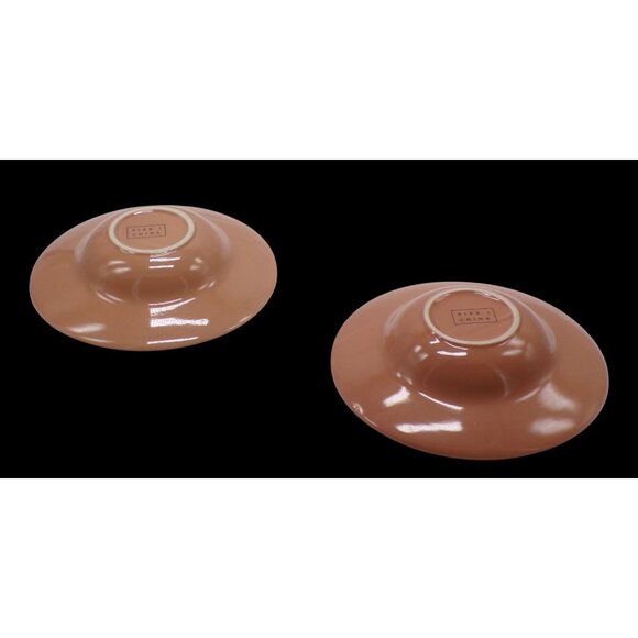 VHTF Pier 1 Imports Nutmeg Spice Wide Rim 9" Soup Salad Bowls Set-4 *RARE EUC* - Picture 8 of 10